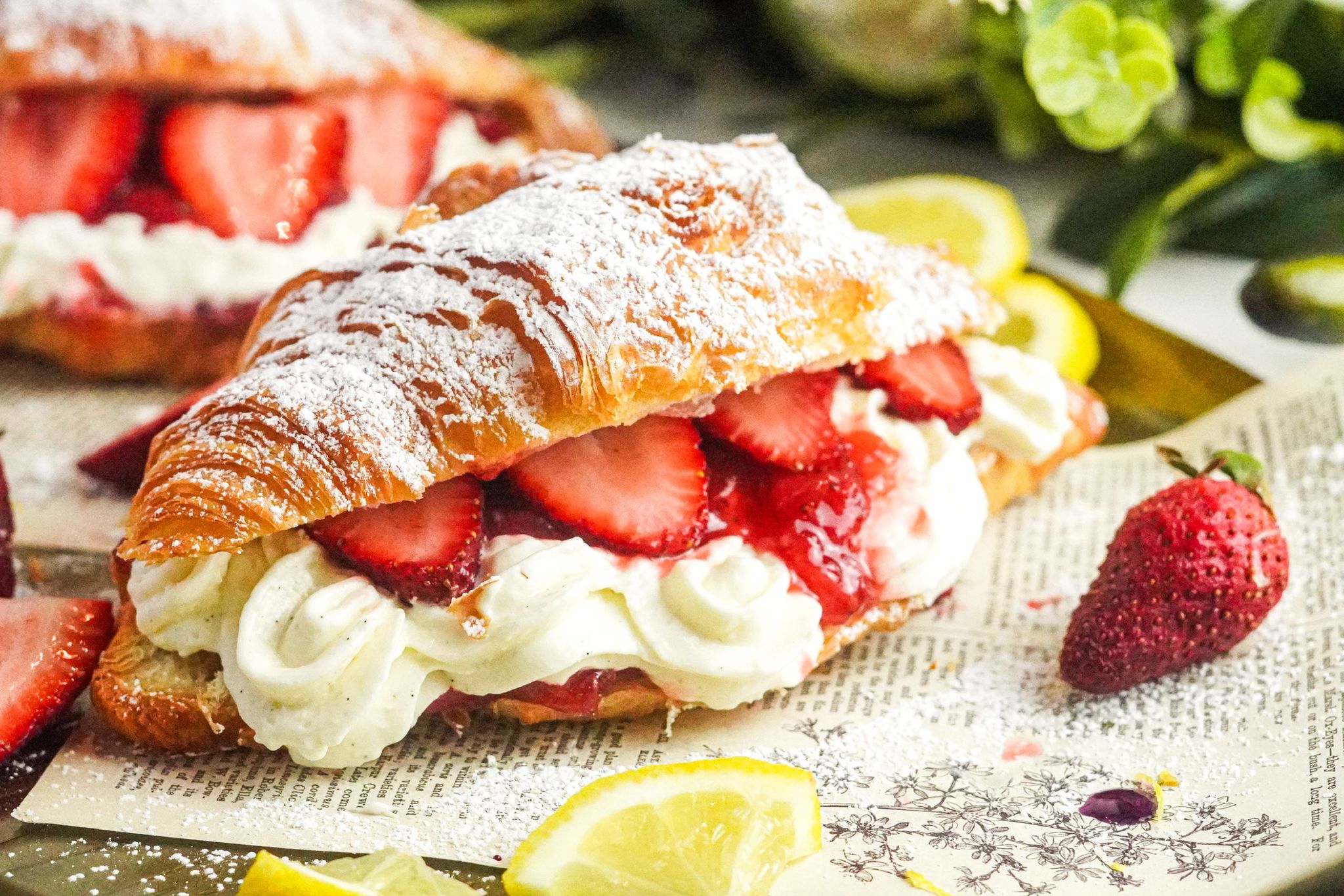 strawberry croissant